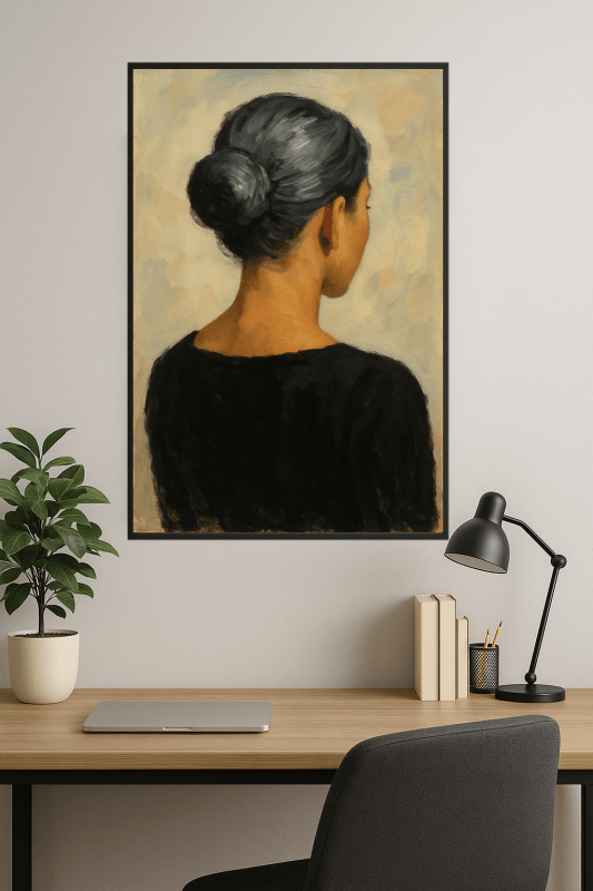 Portret Eleganckiej Kobiety - CasaNookDecor