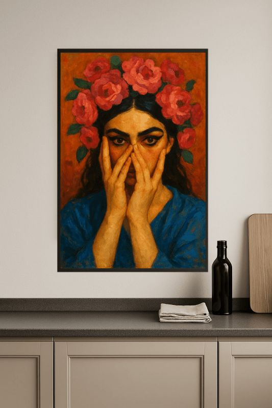 Portret Kwiatowy Sztuki - CasaNookDecor