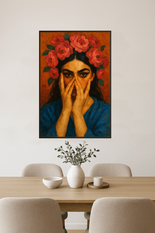 Portret Kwiatowy Sztuki - CasaNookDecor