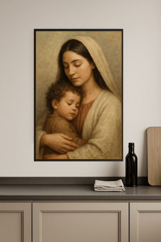 Portret Matki I Dziecka - CasaNookDecor