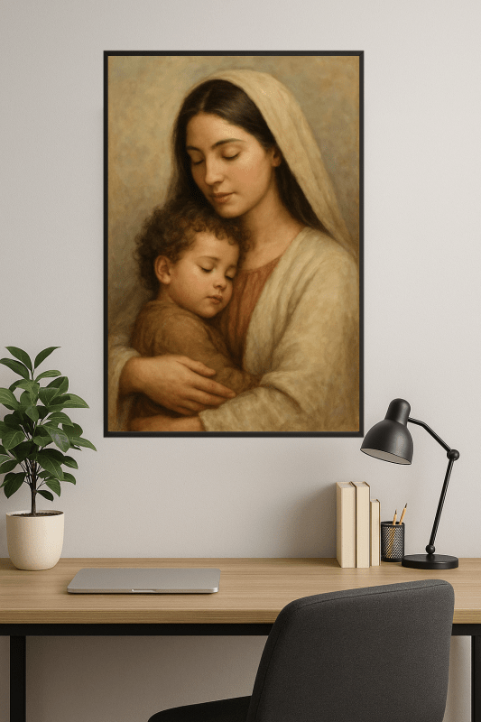 Portret Matki I Dziecka - CasaNookDecor