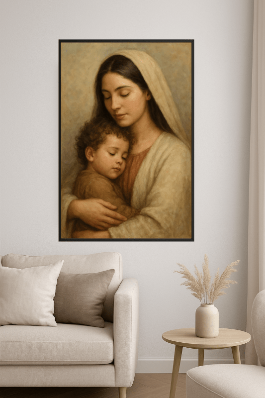 Portret Matki I Dziecka - CasaNookDecor