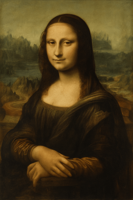 Portret Mona Lisy - CasaNookDecor