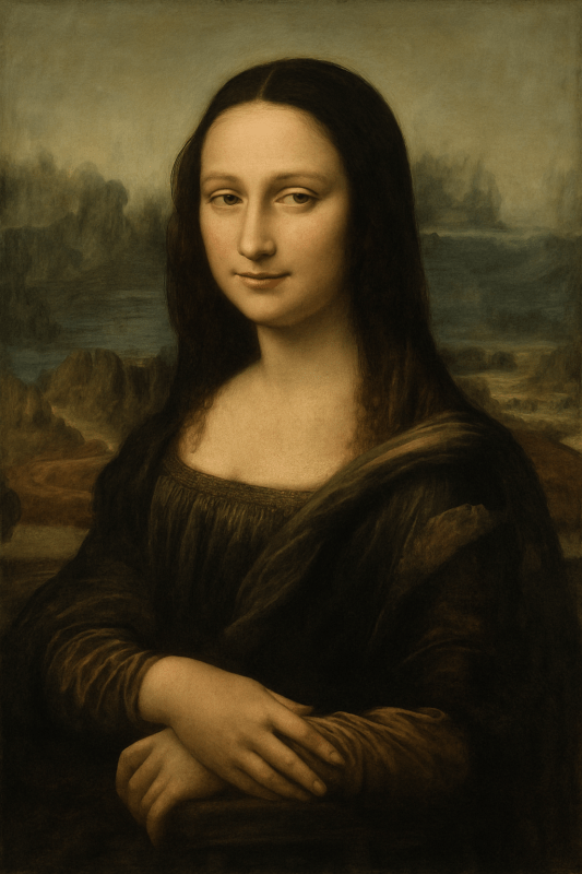 Portret Mona Lisy - CasaNookDecor