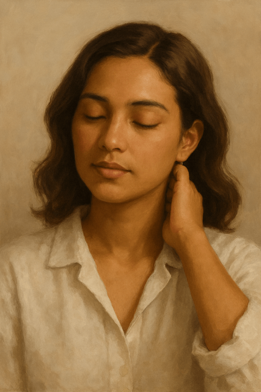 Portret Spokojnej Kobiety - CasaNookDecor