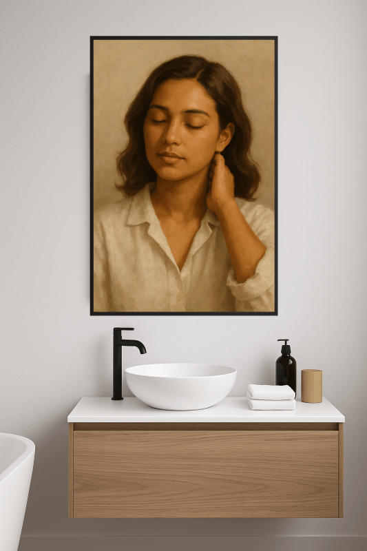 Portret Spokojnej Kobiety - CasaNookDecor