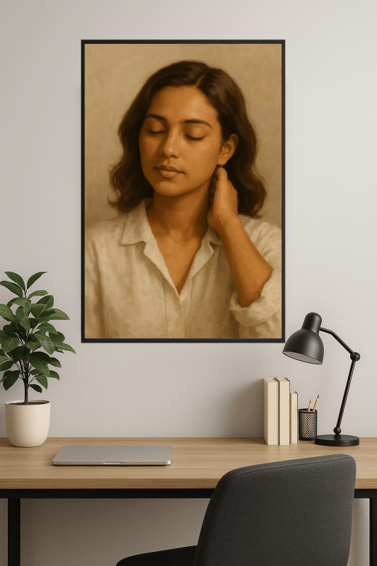 Portret Spokojnej Kobiety - CasaNookDecor
