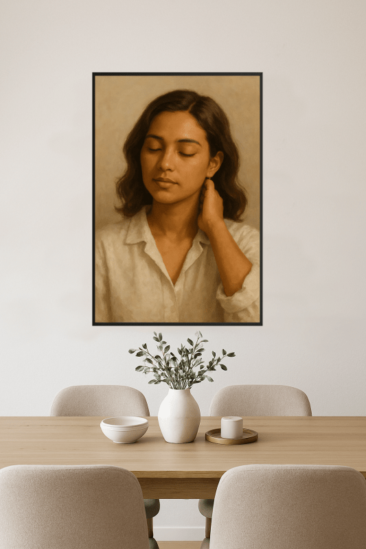 Portret Spokojnej Kobiety - CasaNookDecor