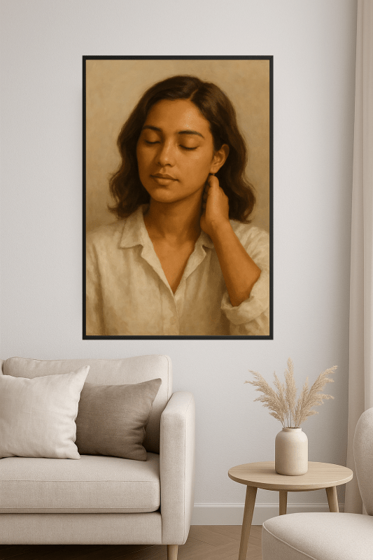 Portret Spokojnej Kobiety - CasaNookDecor