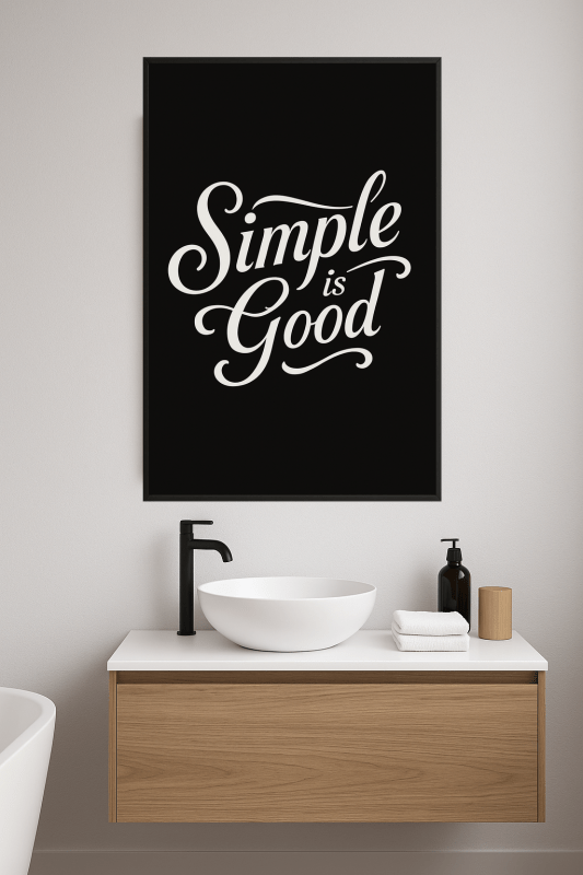 Prosta Typografia Jest Dobra Sztuka - CasaNookDecor