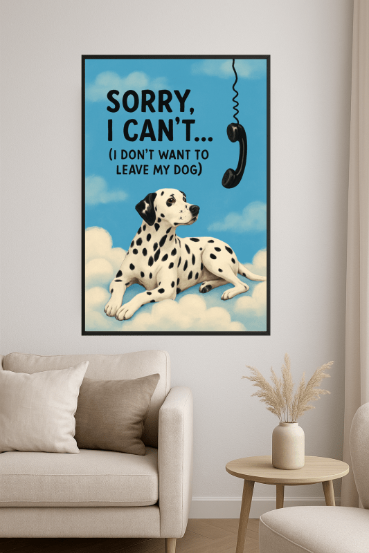 Przykro Mi, Nie Mogę Sztuki Psów - CasaNookDecor