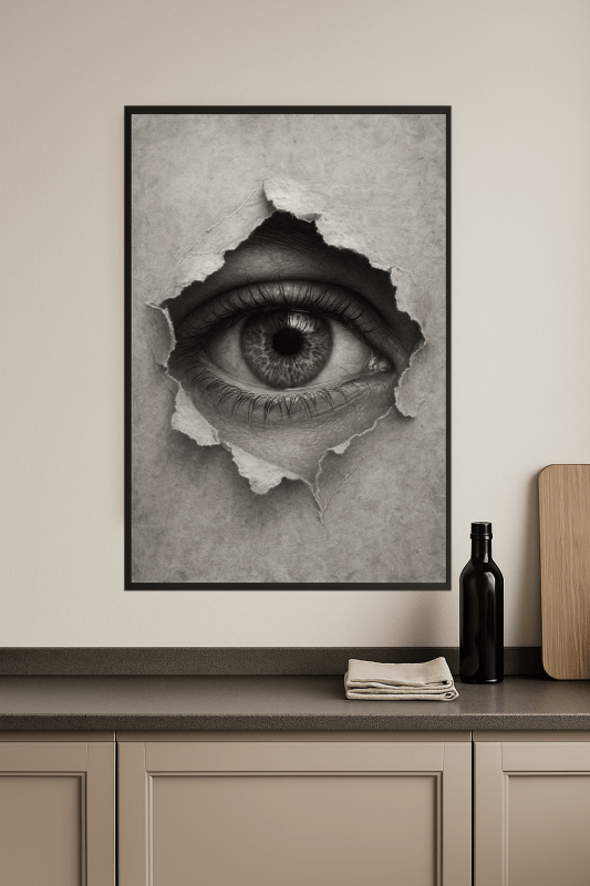 Realistyczny Druk Sztuki Oka - CasaNookDecor