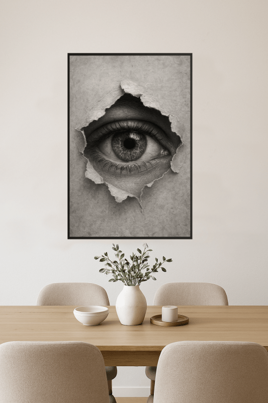 Realistyczny Druk Sztuki Oka - CasaNookDecor