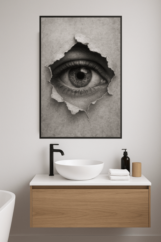 Realistyczny Druk Sztuki Oka - CasaNookDecor