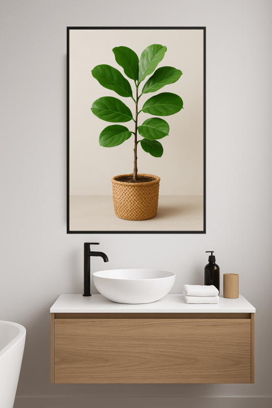 Roślina Figowca Liściastego w Doniczce - CasaNookDecor
