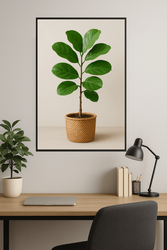 Roślina Figowca Liściastego w Doniczce - CasaNookDecor