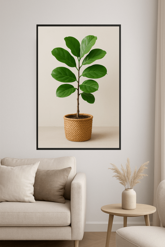 Roślina Figowca Liściastego w Doniczce - CasaNookDecor