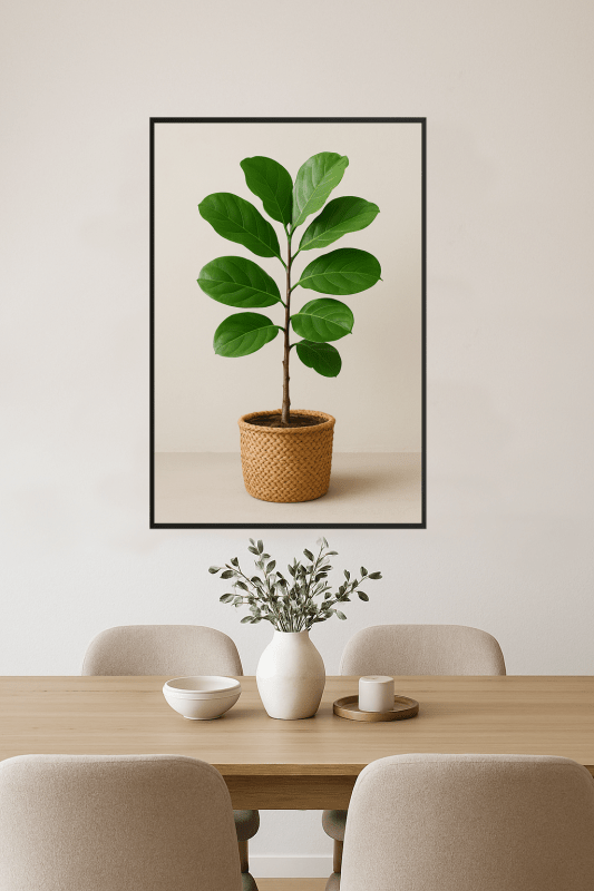 Roślina Figowca Liściastego w Doniczce - CasaNookDecor