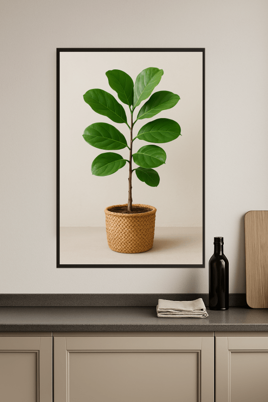 Roślina Figowca Liściastego w Doniczce - CasaNookDecor