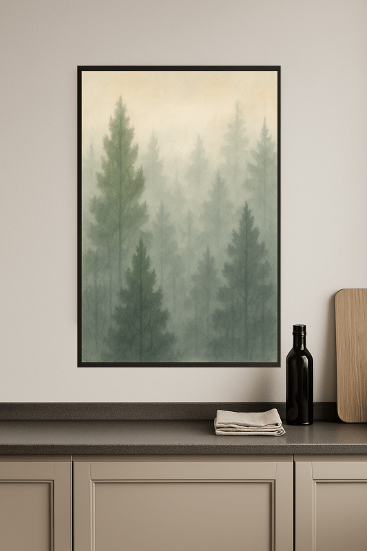 Sielankowy Krajobraz Leśny w Sztuce - CasaNookDecor