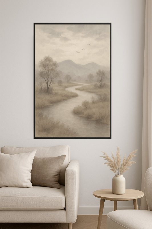 Sielankowy Krajobraz Rzeki w Sztuce - CasaNookDecor