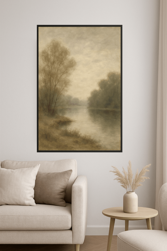 Sielankowy Krajobraz Rzeki w Sztuce - CasaNookDecor