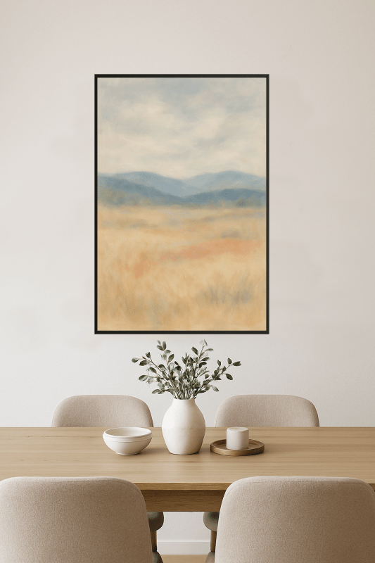 Spokojna Abstrakcyjna Sztuka Krajobrazu - CasaNookDecor