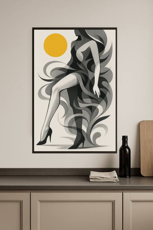 Stylizowany Druk Sztuki Kobiety - CasaNookDecor