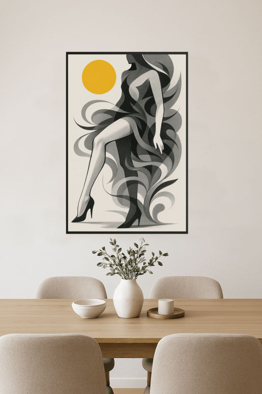 Stylizowany Druk Sztuki Kobiety - CasaNookDecor