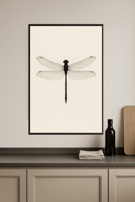 Stylizowany Druk Sztuki Ważki - CasaNookDecor