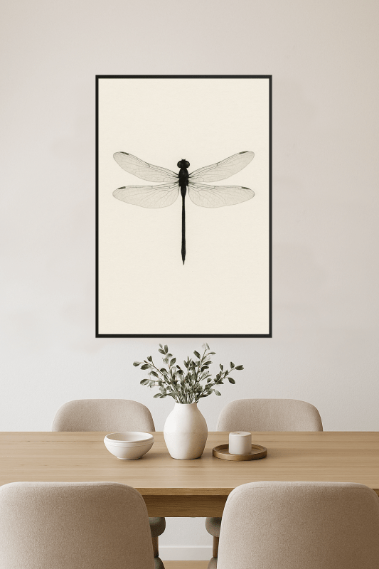 Stylizowany Druk Sztuki Ważki - CasaNookDecor