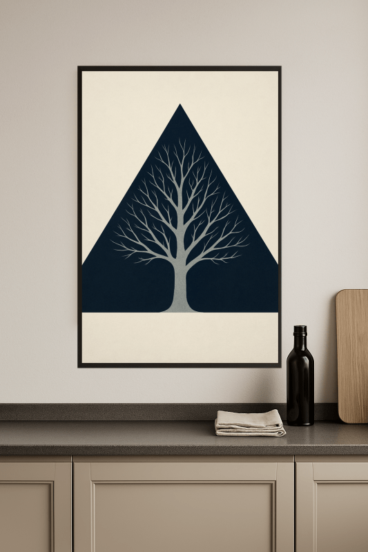 Stylizowany Drzewny Plakat Sztuki - CasaNookDecor