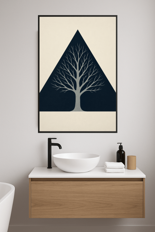 Stylizowany Drzewny Plakat Sztuki - CasaNookDecor