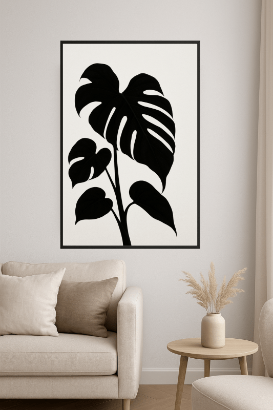 Sylwetka Rośliny Monstery - CasaNookDecor