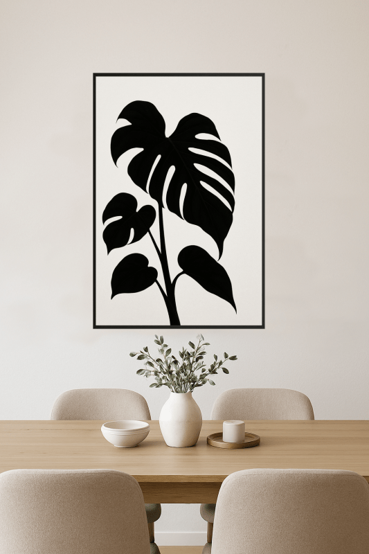 Sylwetka Rośliny Monstery - CasaNookDecor