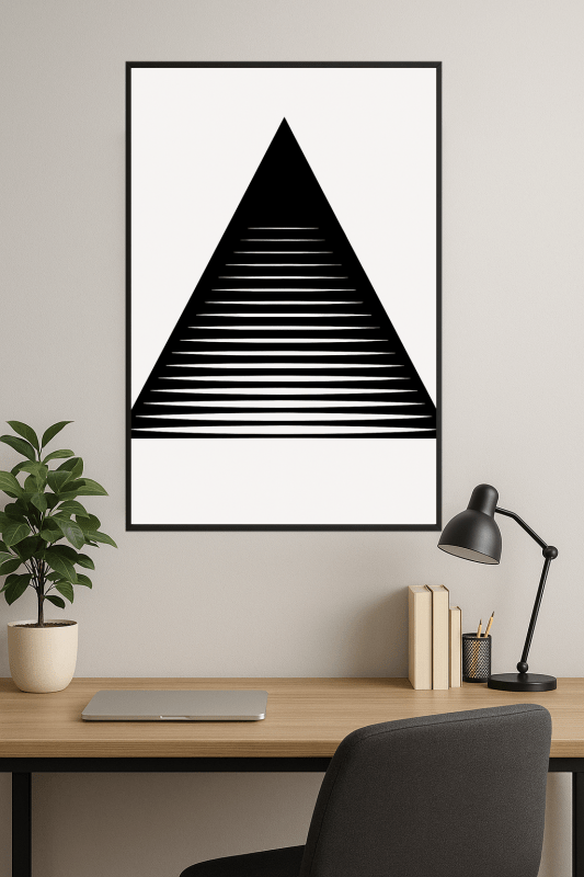 Sztuka Geometrycznych Trójkątów - CasaNookDecor