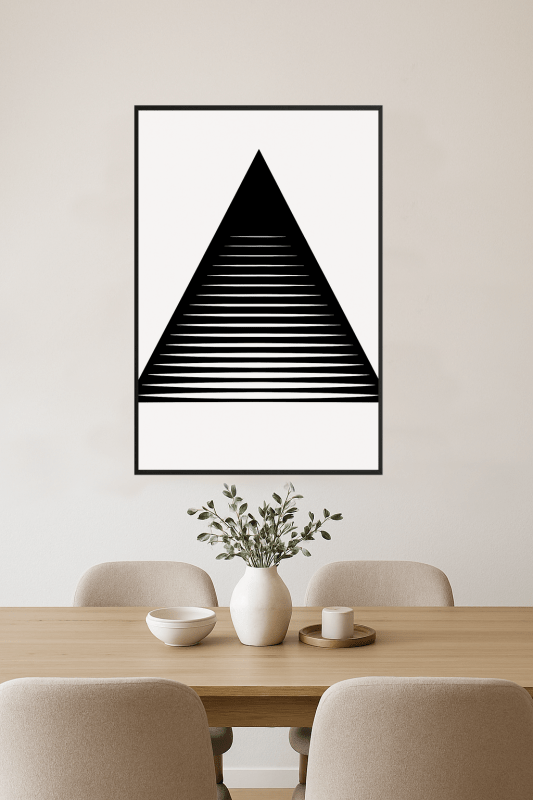 Sztuka Geometrycznych Trójkątów - CasaNookDecor