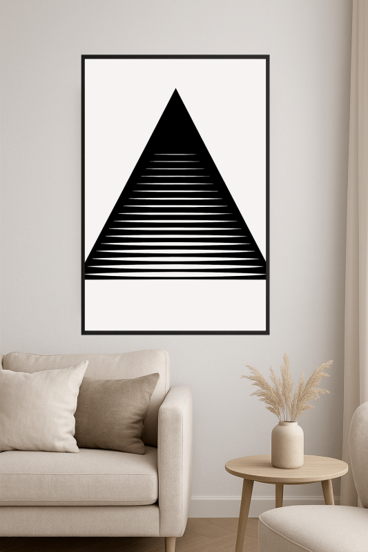 Sztuka Geometrycznych Trójkątów - CasaNookDecor