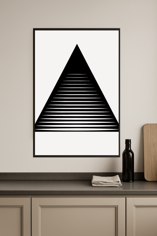 Sztuka Geometrycznych Trójkątów - CasaNookDecor