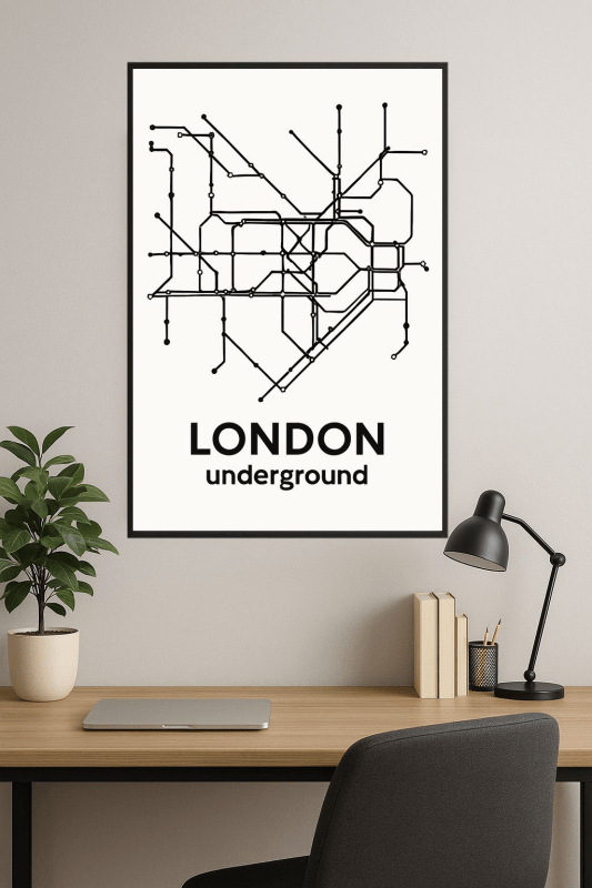 Sztuka Mapy Metra Londyńskiego - CasaNookDecor