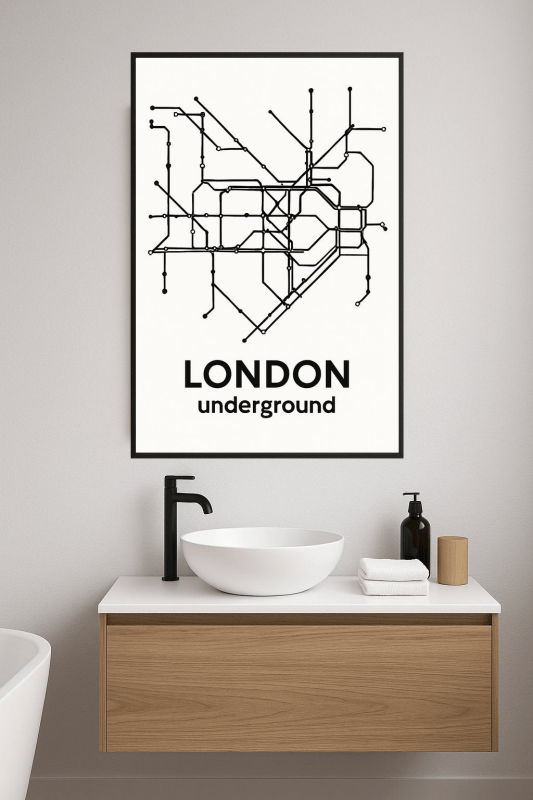 Sztuka Mapy Metra Londyńskiego - CasaNookDecor