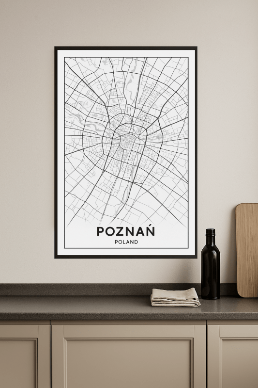 Sztuka Mapy Poznania - CasaNookDecor