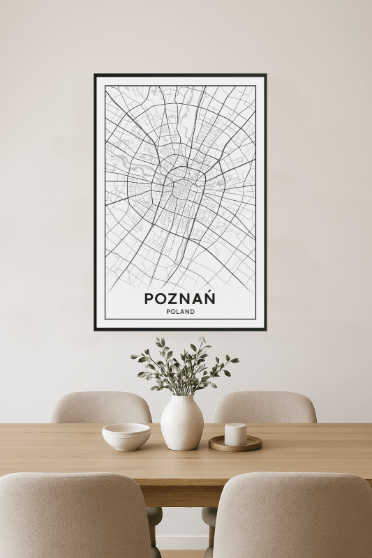 Sztuka Mapy Poznania - CasaNookDecor