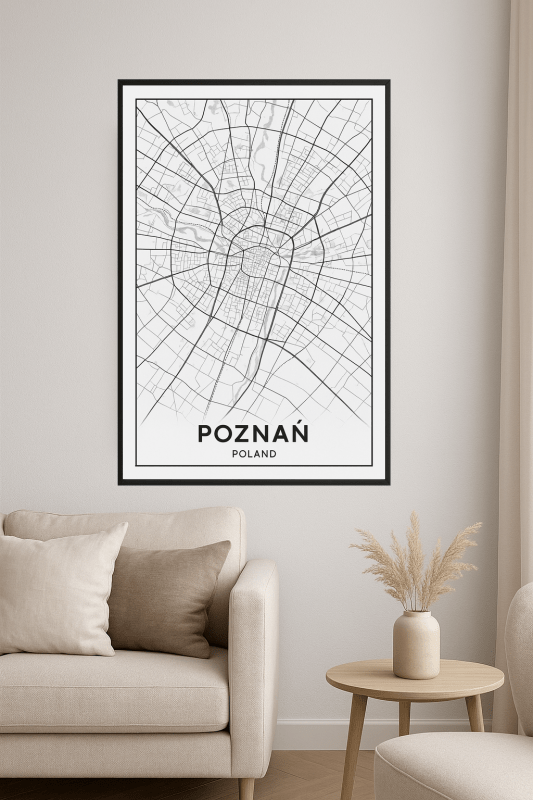 Sztuka Mapy Poznania - CasaNookDecor