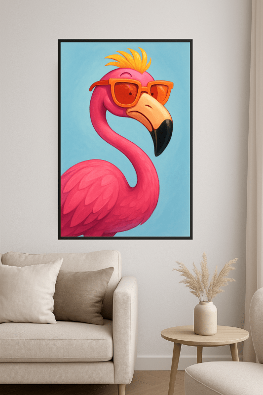 Sztuka Okularów Przeciwsłonecznych Flamingo - CasaNookDecor