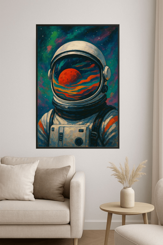 Sztuka Refleksji Astronauty - CasaNookDecor