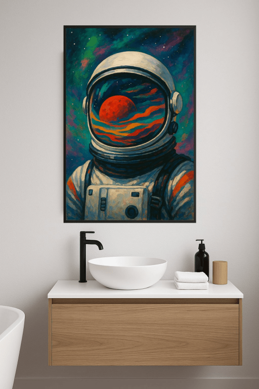 Sztuka Refleksji Astronauty - CasaNookDecor