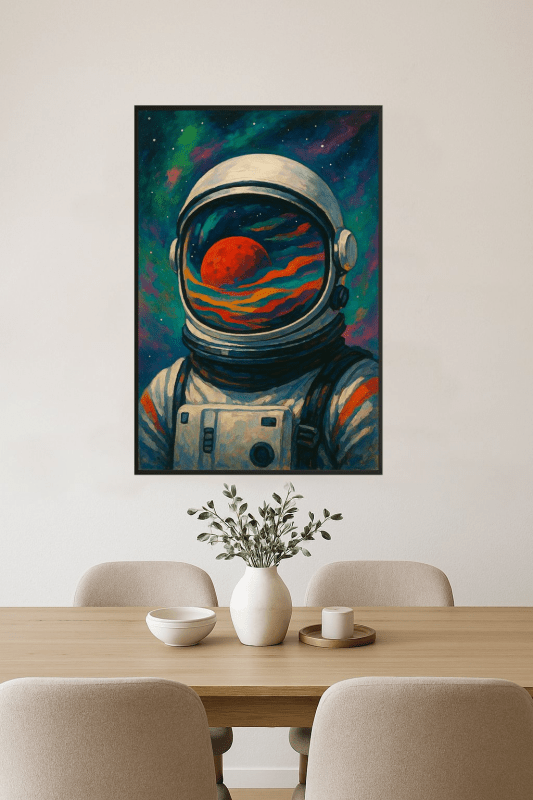Sztuka Refleksji Astronauty - CasaNookDecor