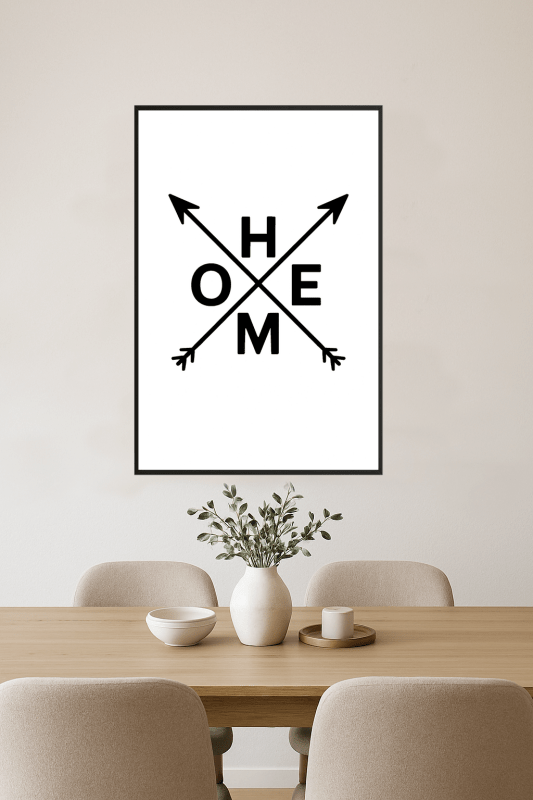 Sztuka Ścienna Strzała Domu - CasaNookDecor
