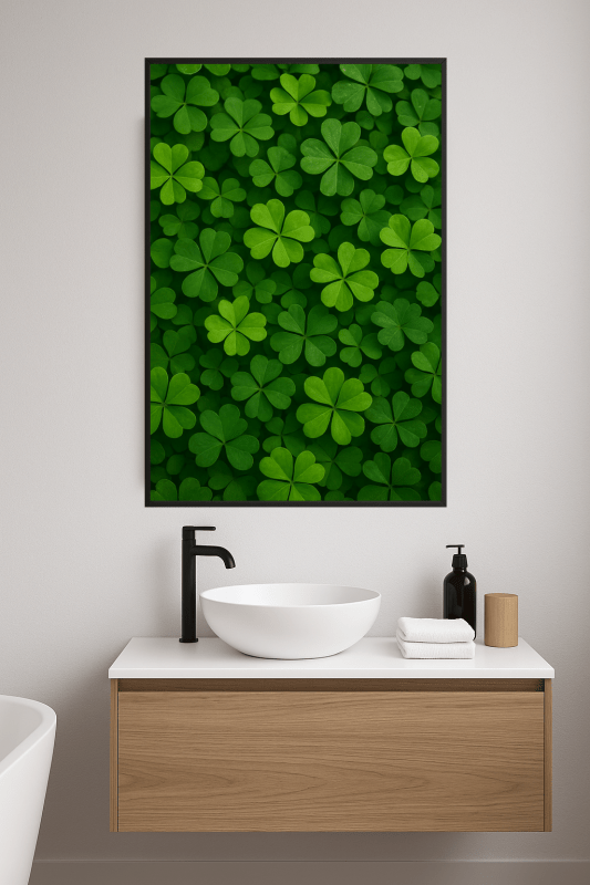 Sztuka Ścienna W Kształcie Liścia Koniczyny - CasaNookDecor